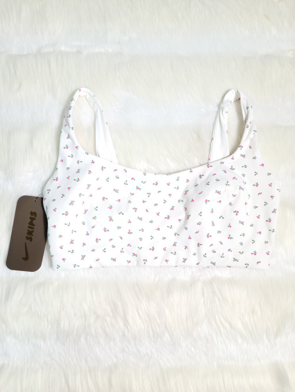 Nike SKIMS Matte Scoop Neck Bra Ditsy Floral Print Women Medium NEW